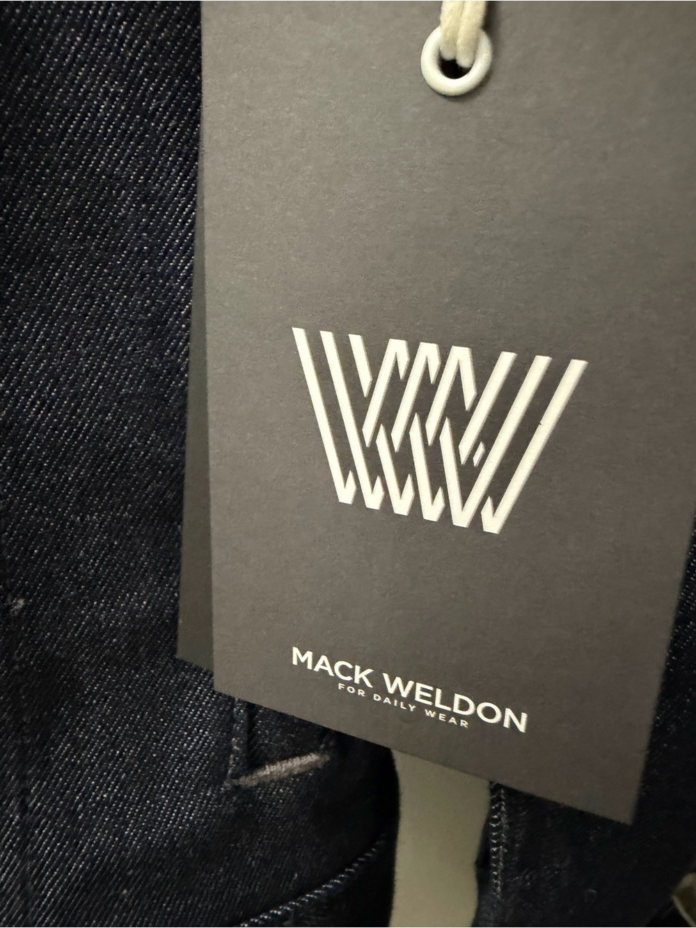 NWT Mack Weldon SILVER Denim Jacket Men’s Size Large - Picture 7 of 10
